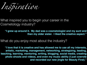 3Industry Icon project by Chaele Redding for Aveda Academy